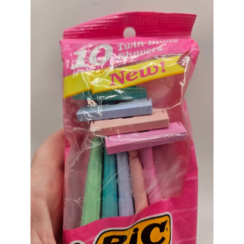Sealed Bic Twin Blade Pastel Shavers 1992 (10 count) - Picture 7 of 7